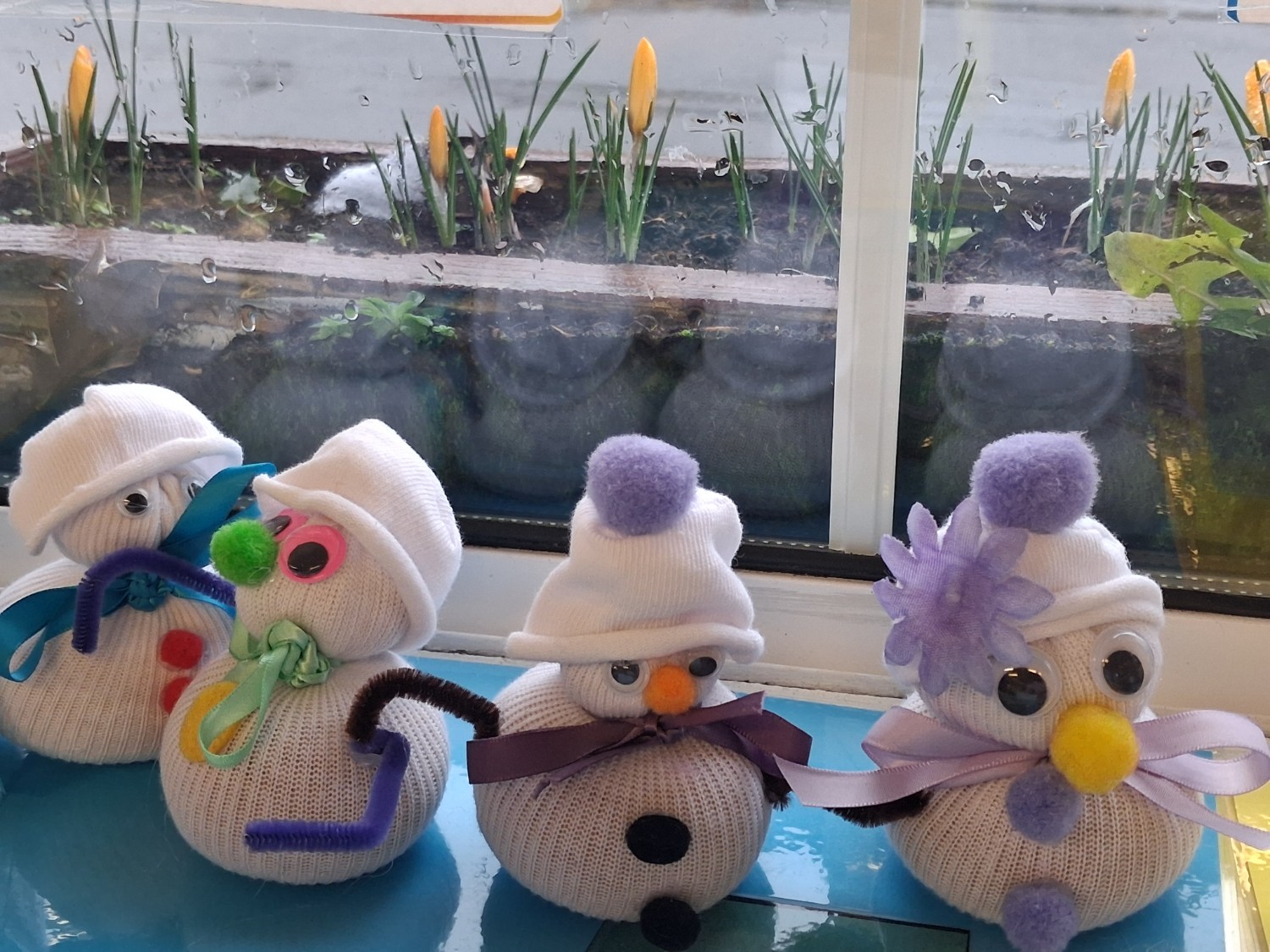 Cute Sock Snowmen ⛄️☃️